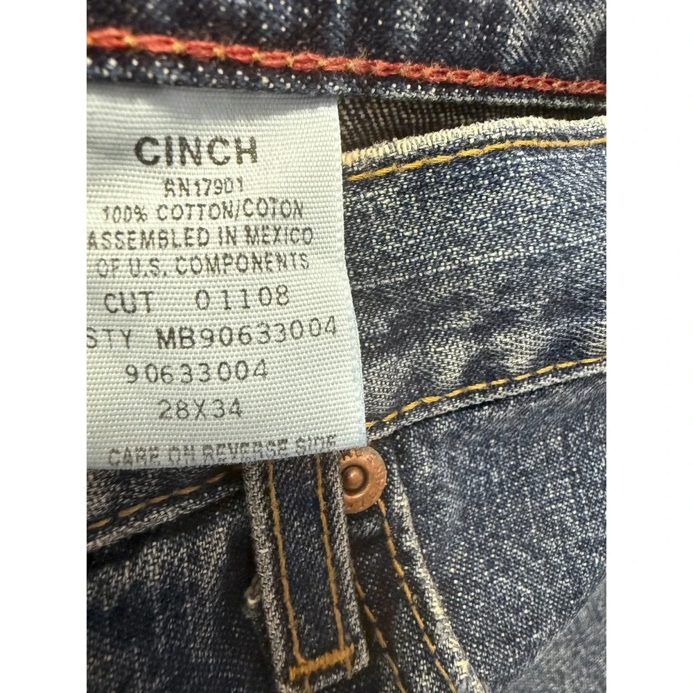CINCH BLACK LABEL - Mens Loose Fit Tapered Western Jeans MB90633004 - 28x34 NWT*